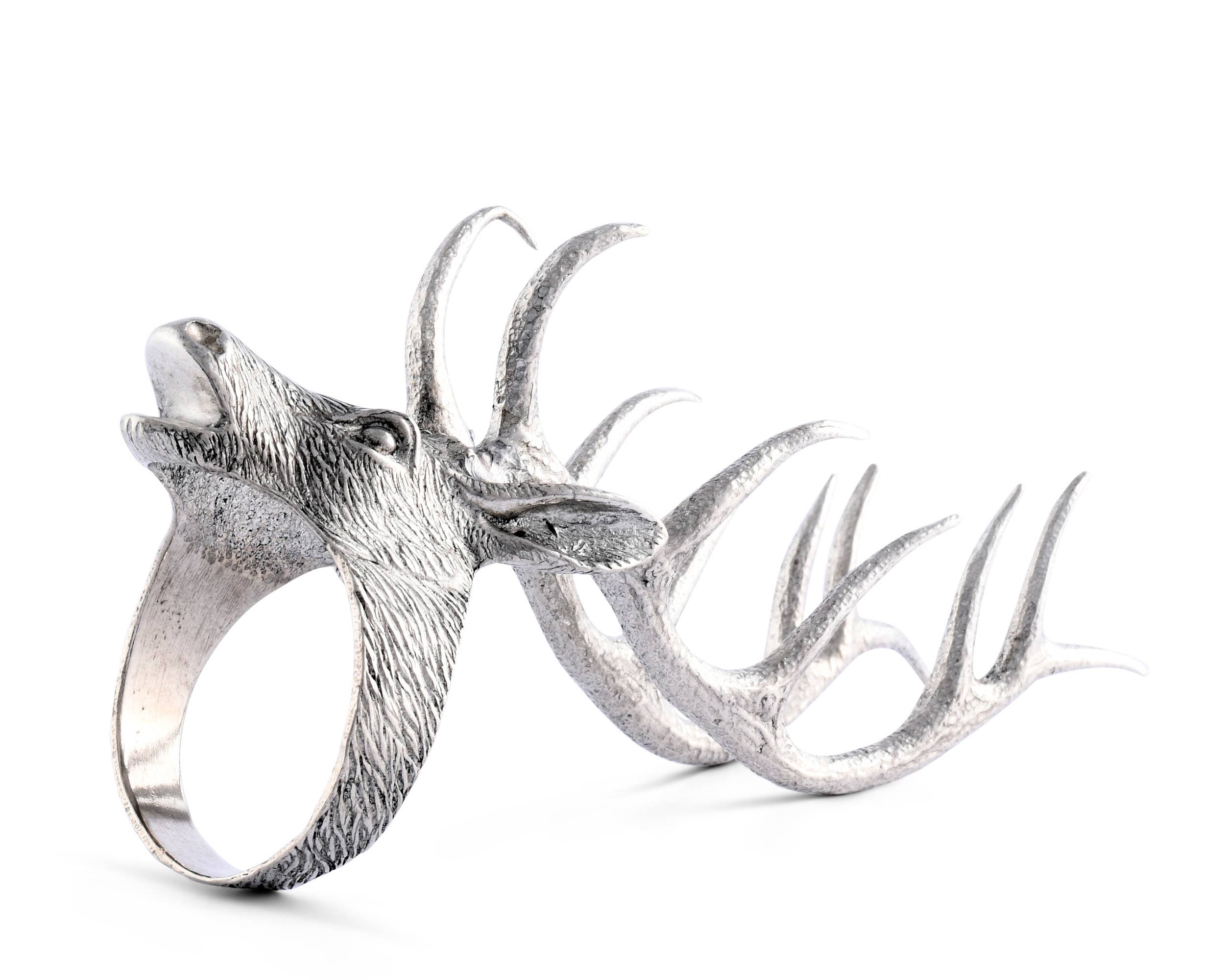 Vagabond House - Wholesale Napkin Ring - Elk Head Napkin Ring1