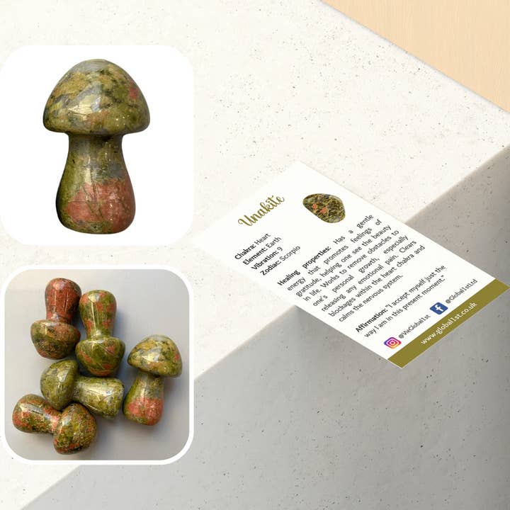 VIE - Wholesale Spiritual Stone/Crystal - Crystal Mushroom, 3.5cm23
