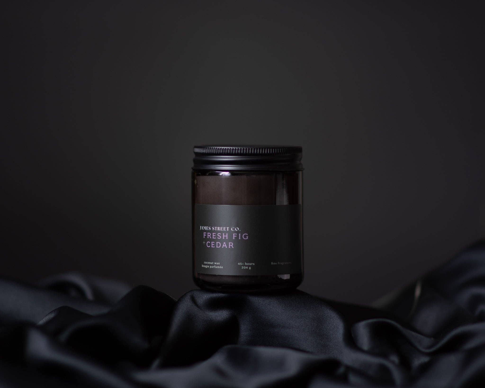 James Street Co. – Großhandel Kerze im Glas / gefüllte Kerze – Frische Feige + Zeder - Kokosnusswachs 4oz oder 8oz Kerze | Frisch Grün Fruchtig Holzig7