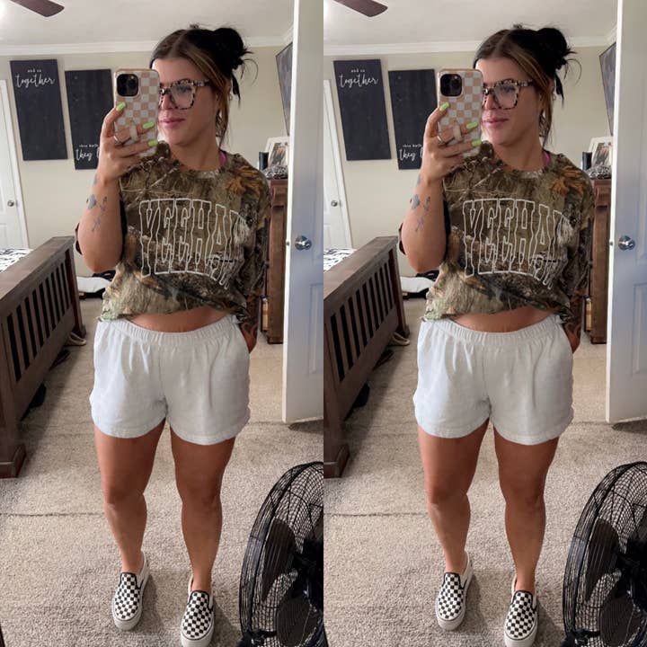 REMOVED BRAND - Venta al por mayor Camiseta serigrafiada - Mujer - CAMISETA YEEHAW CAMO