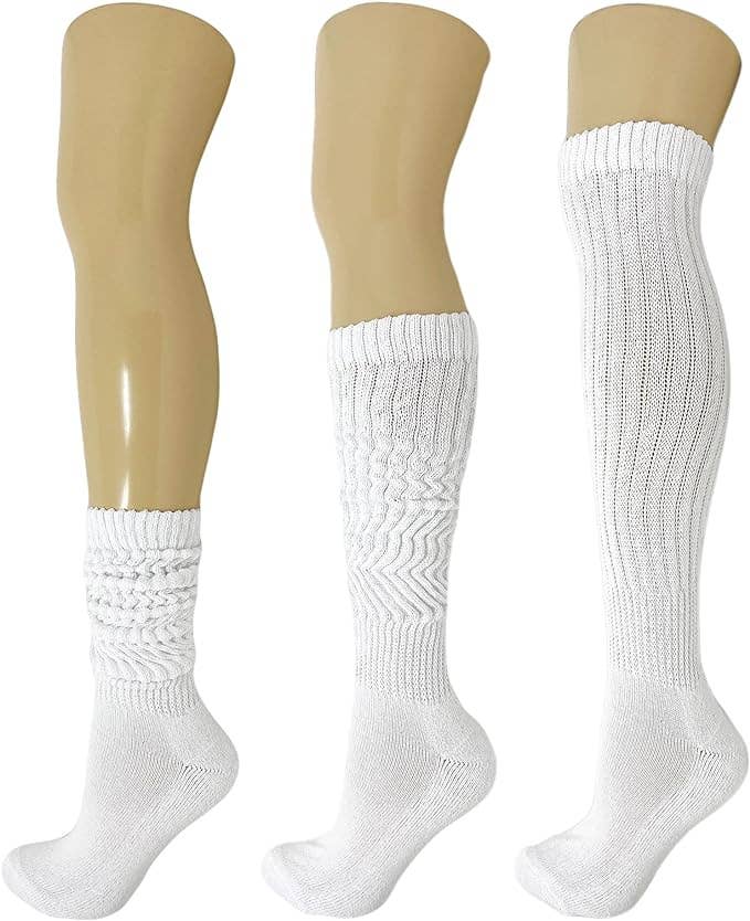 Mars Outlet Store LLC - Wholesale Socks - Women's - Cotton Slouch Boot Socks for Women Shoe Size 5 to 10 3 Pairs6
