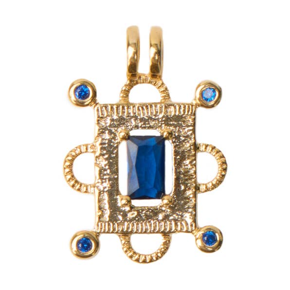 Sapphire Talisman Charm for wholesale by Adorn by Alexandra Riley