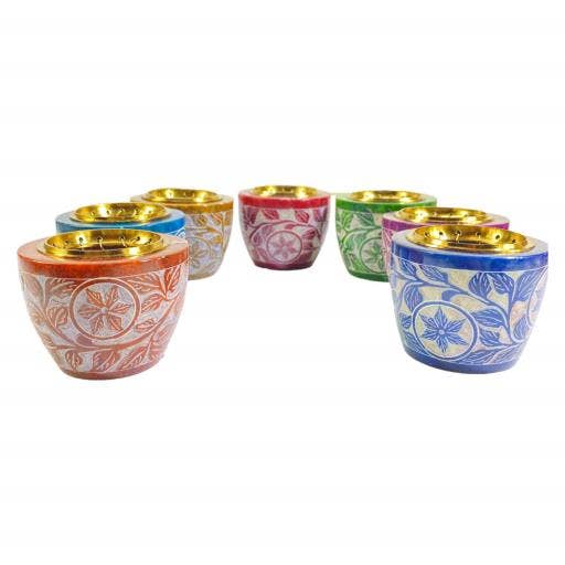 International Gifts Ltd. - Wholesale Incense Holder - Zenn Charcoal Burner Leaf & Flower Design With Brass Ja-2480