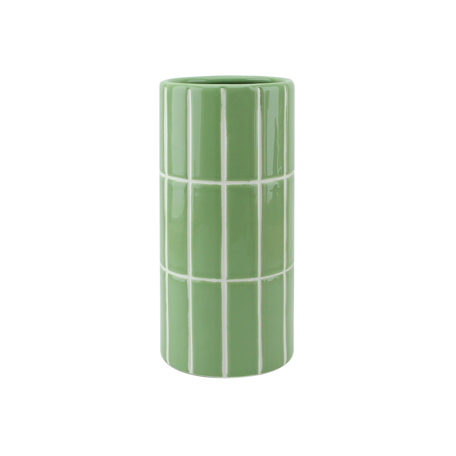 Opjet Paris – Engroshandel Vase – Matcha flisevase D10,5 H23cm0