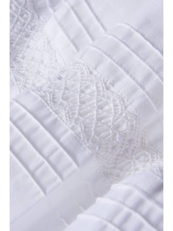 Annafie London Ltd - Wholesale Dress Set - Baby - ROYAL CHRISTENING GOWN ceremony or baptism gown smocked