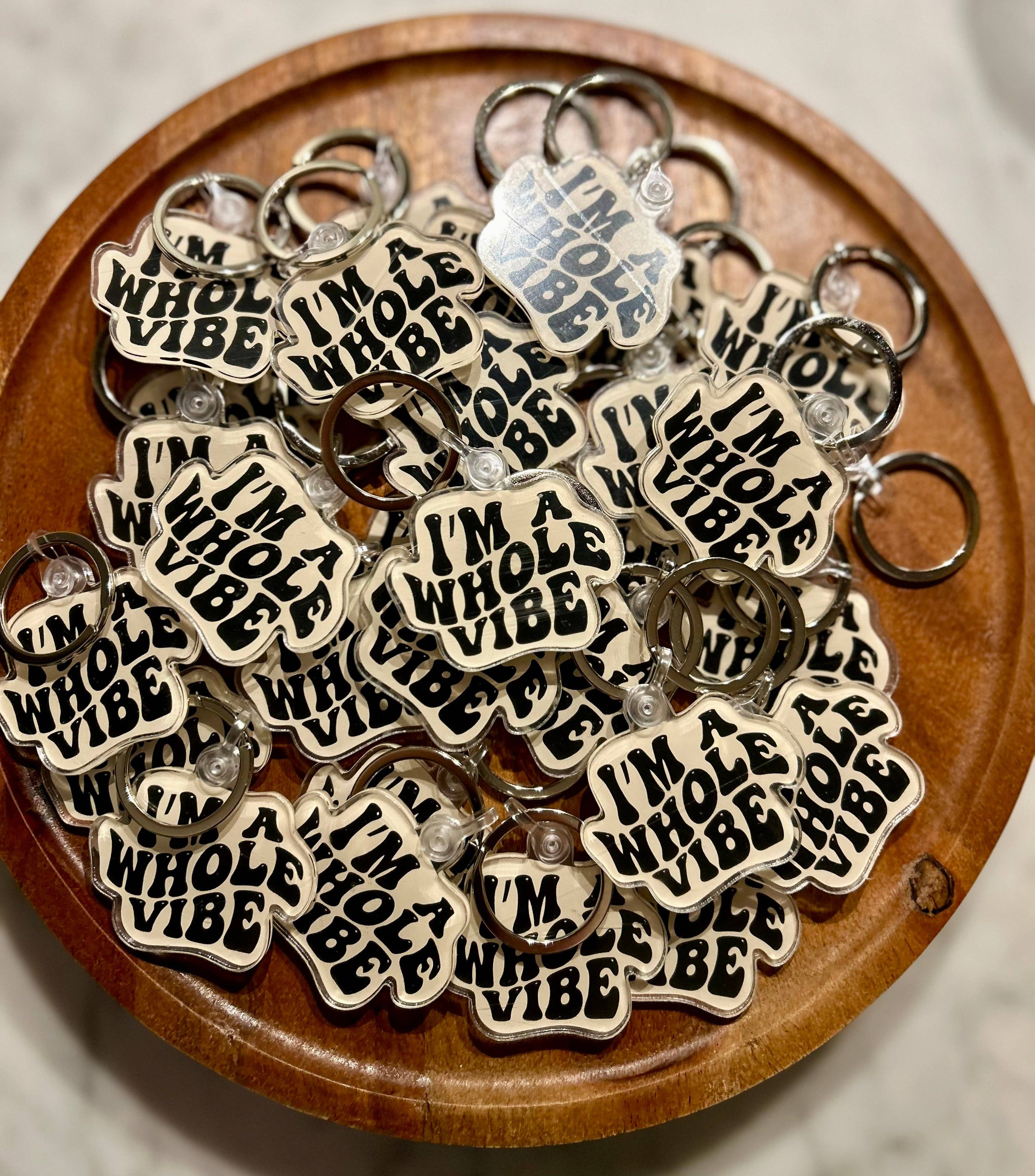 Axle Rose Co - Wholesale Keychain - Women's - I’m a whole vibe Keychain0