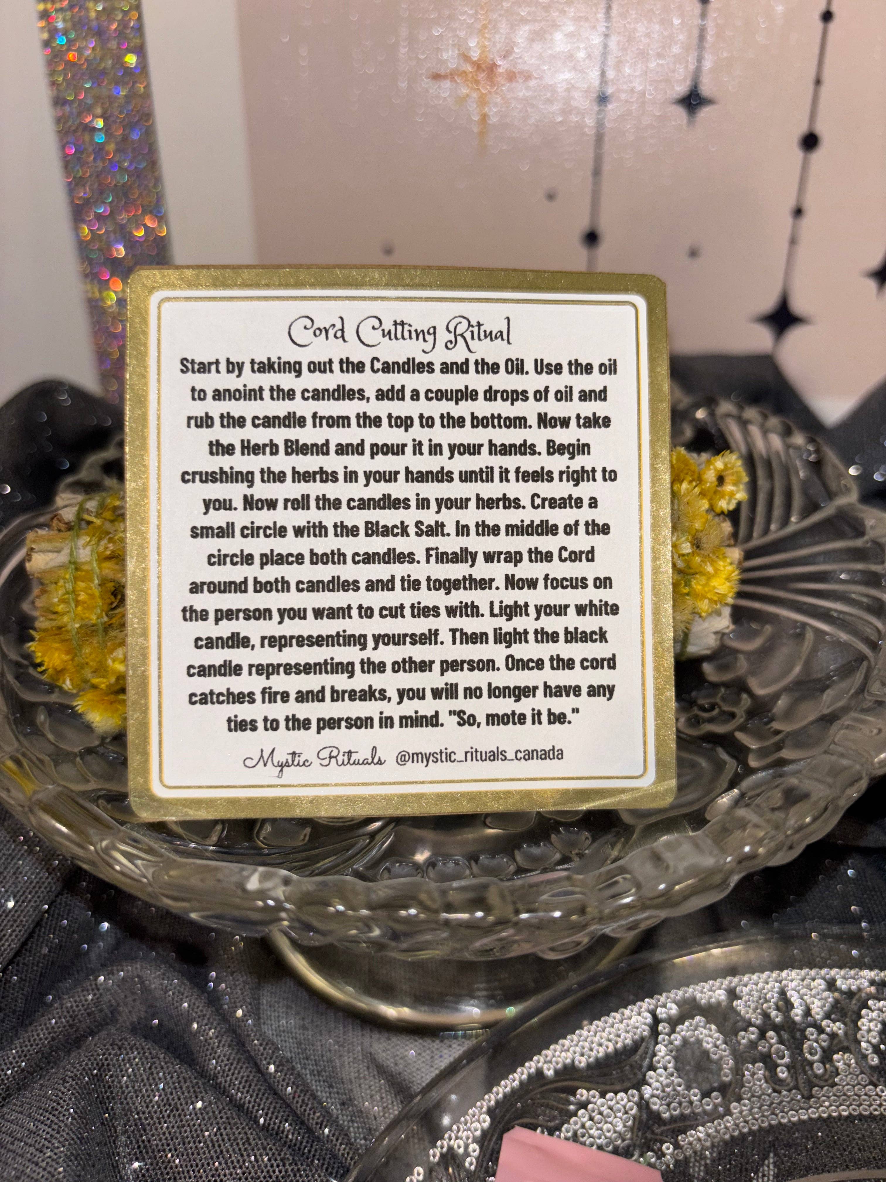 Mystic Rituals - Wholesale Meditation Supplies - Cord Cutting Ritual5