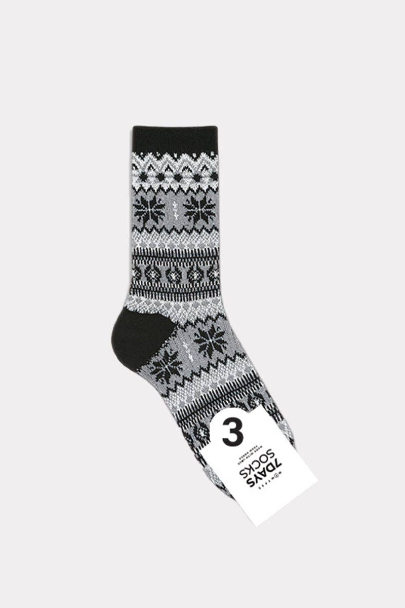 7DAYSSOCKS - Wholesale Socks - Women's - Women's Crew Winter Nordic Jacquard 3 Socks2