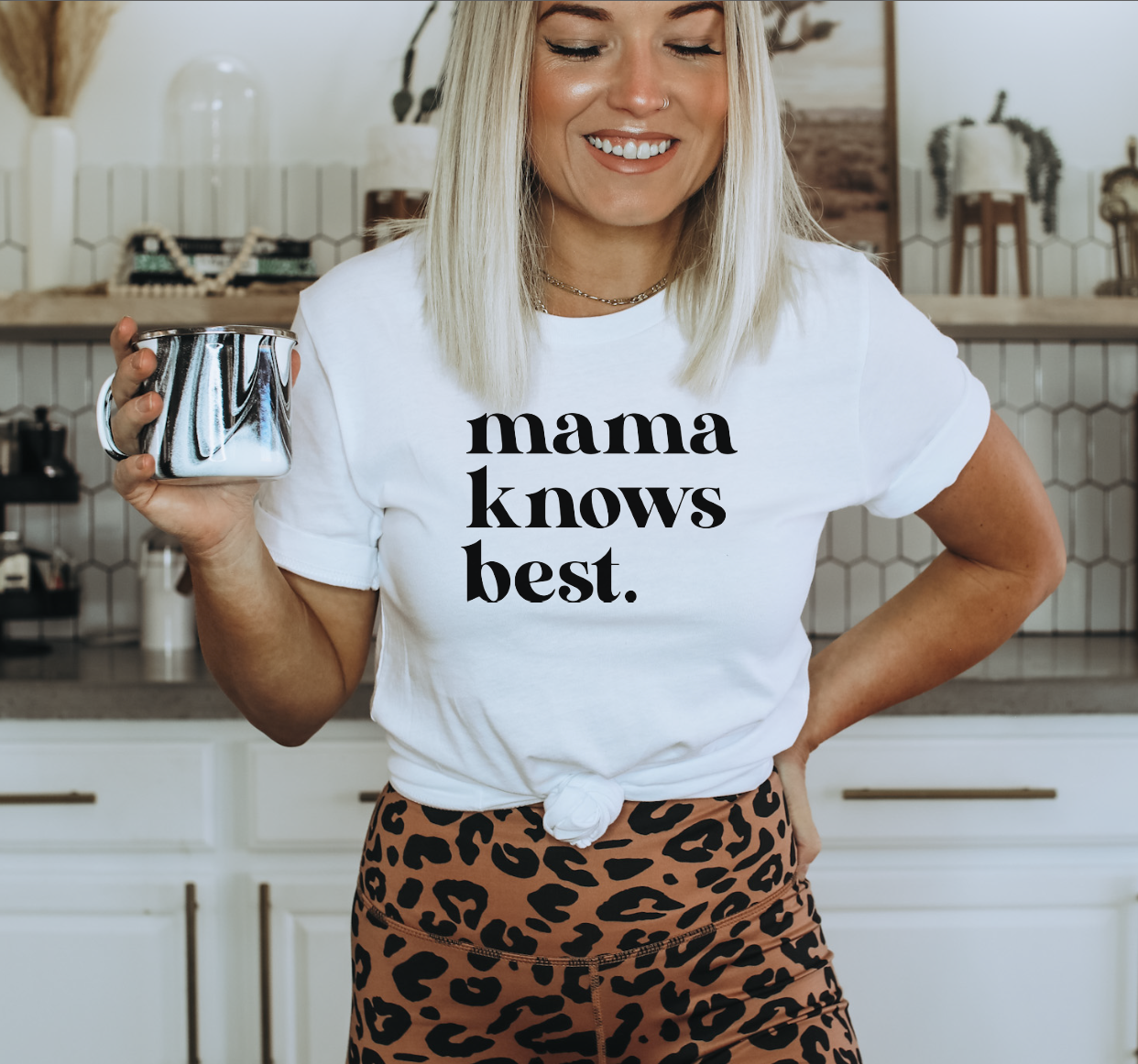 Tink & Key INC - Wholesale T-shirt met print - Dames - Mama weet het het beste4