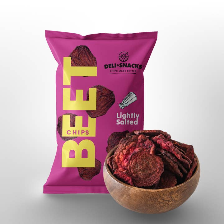 Delisnacks – Batatas fritas por atacado – Chips de Beterraba | Ligeiramente Salgados | Snacks | Vegan | Sem Glúten3