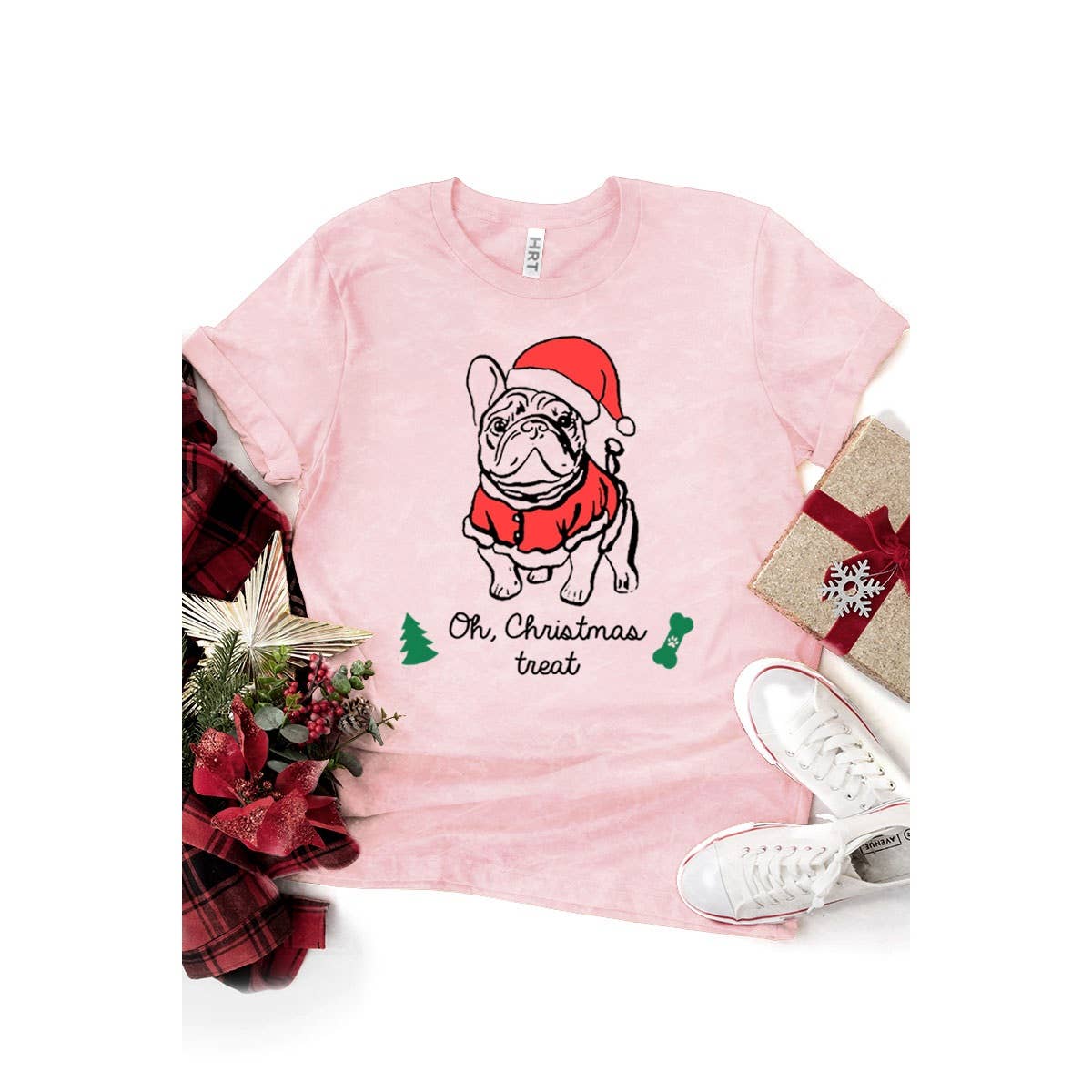 HRTandLUV - Wholesale T-Shirt (Graphic) - Women's - OH CHRISTMAS TREAT MINERAL GRAPHIC TEE1