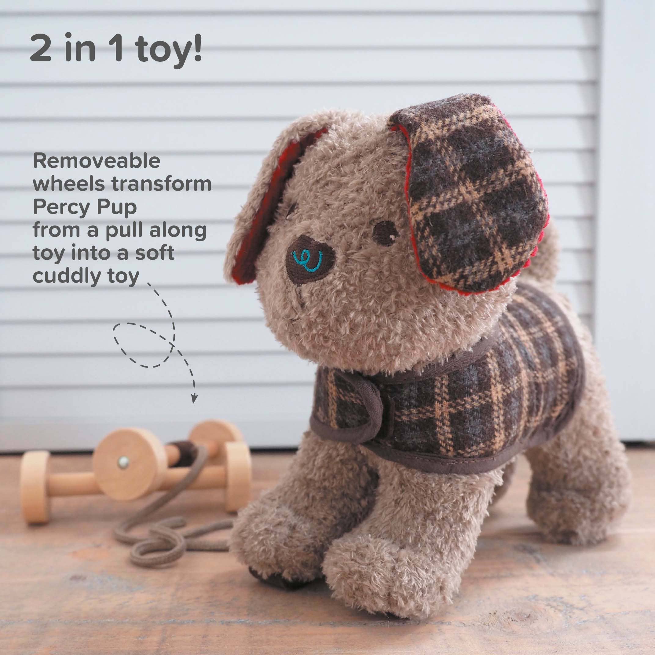 Little Bird Told Me Uk - Vente Jouet classique – enfant - Jouet Percy Pup Pull Along - jouets pour enfants, jouets en bois1