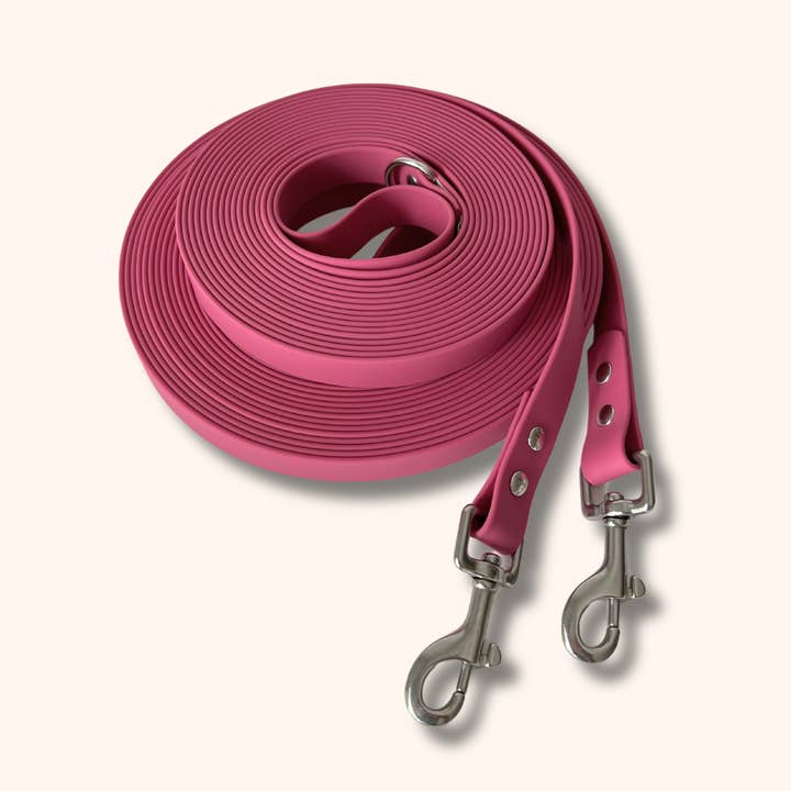 Ploouf Dogs - Wholesale Pet Leash - Dog - Raspberry pink “soft touch” lanyard0