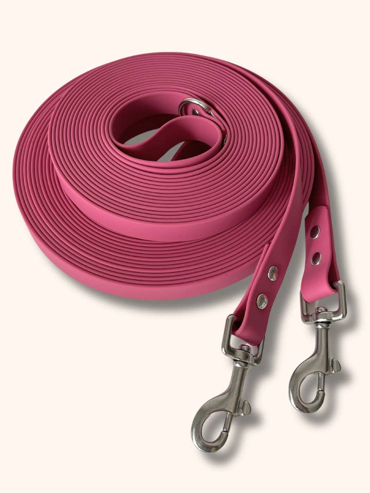 Hallonrosa ”soft touch” snodd för wholesale av Ploouf Dogs