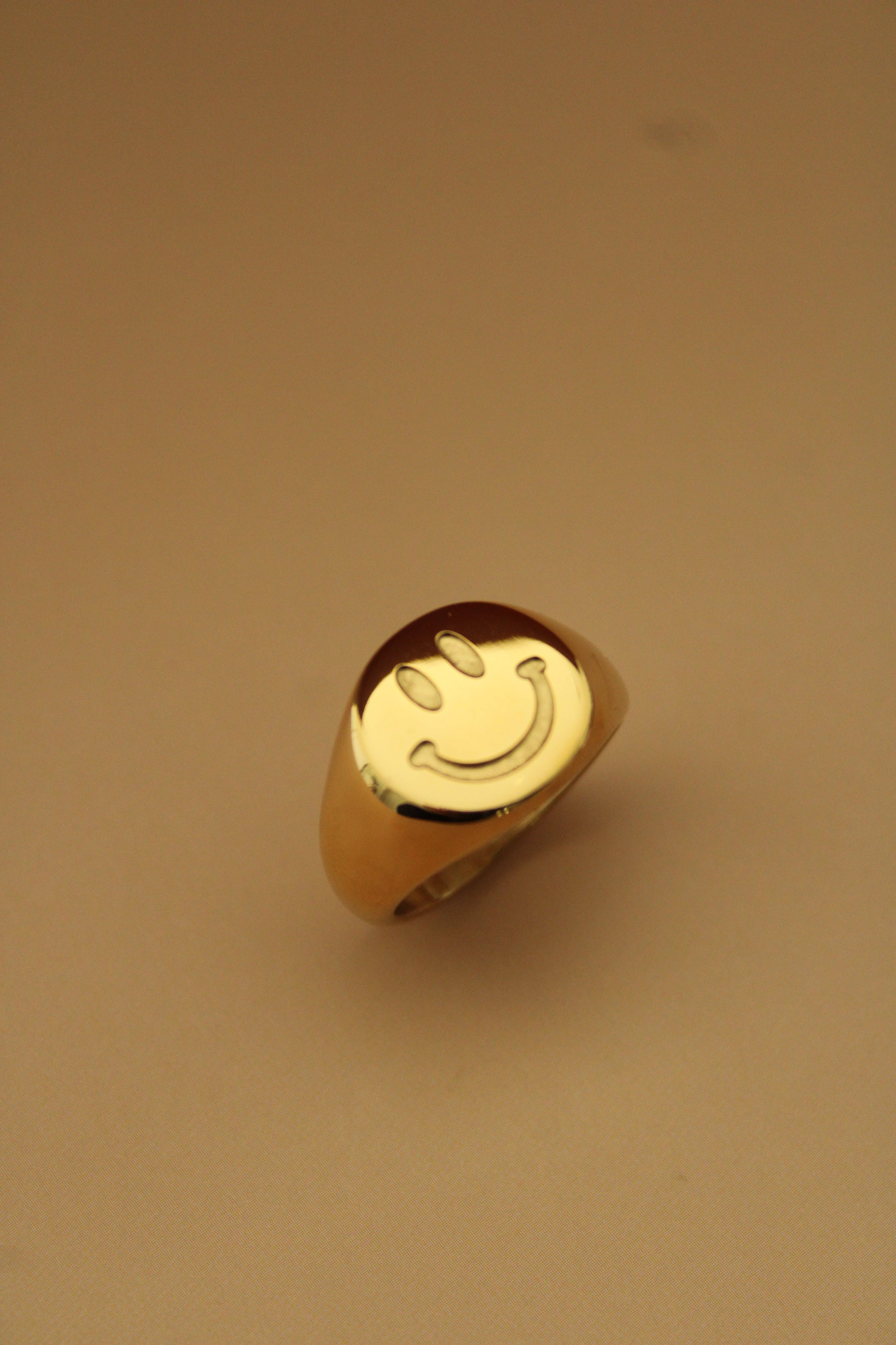 24th & Gold - Wholesale Band/Stacked Ring - Smiley Ring4