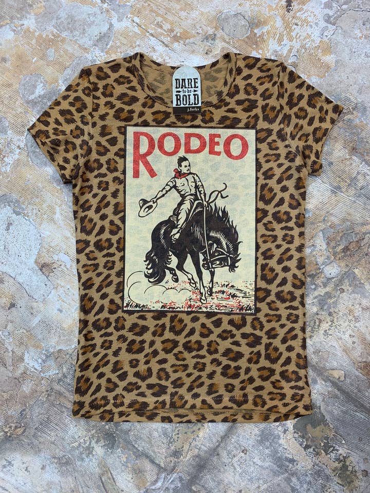 1416 Rodeo-T-Shirt für den Großhandel von J.Forks Designs