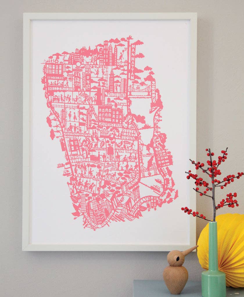 Famille Summerbelle - Wholesale Art Print - New York City Map Print0