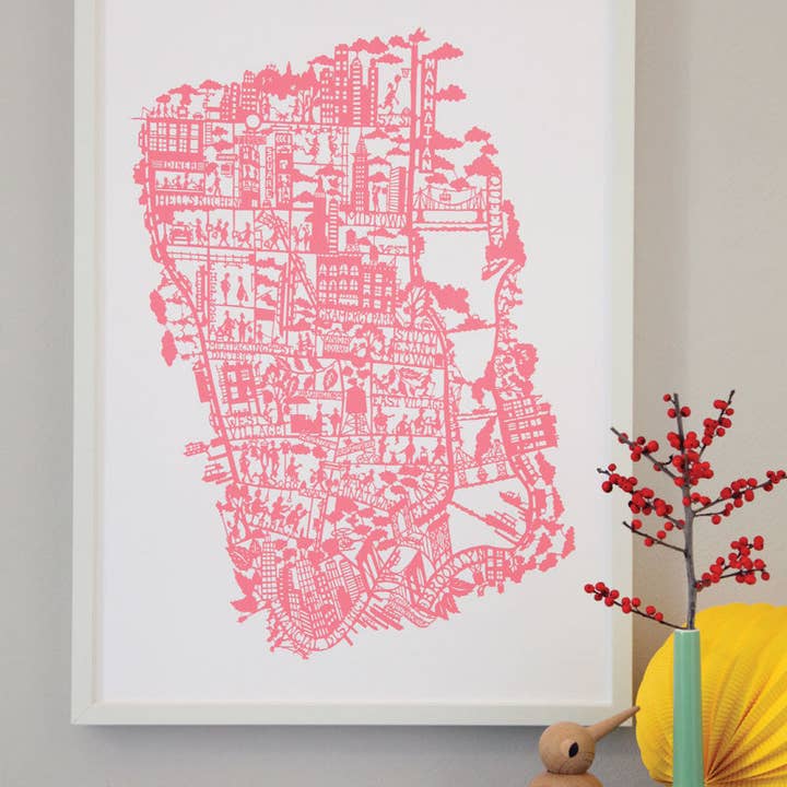 Famille Summerbelle - Wholesale Art Print - New York City Map Print
