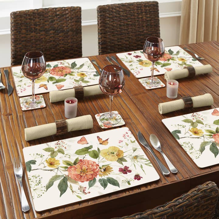 CounterArt/Highland Home/Thirstystone/CoasterStone - Wholesale Placemat - Cala Home Blessed by Nature Decorative Hardboard Placemats