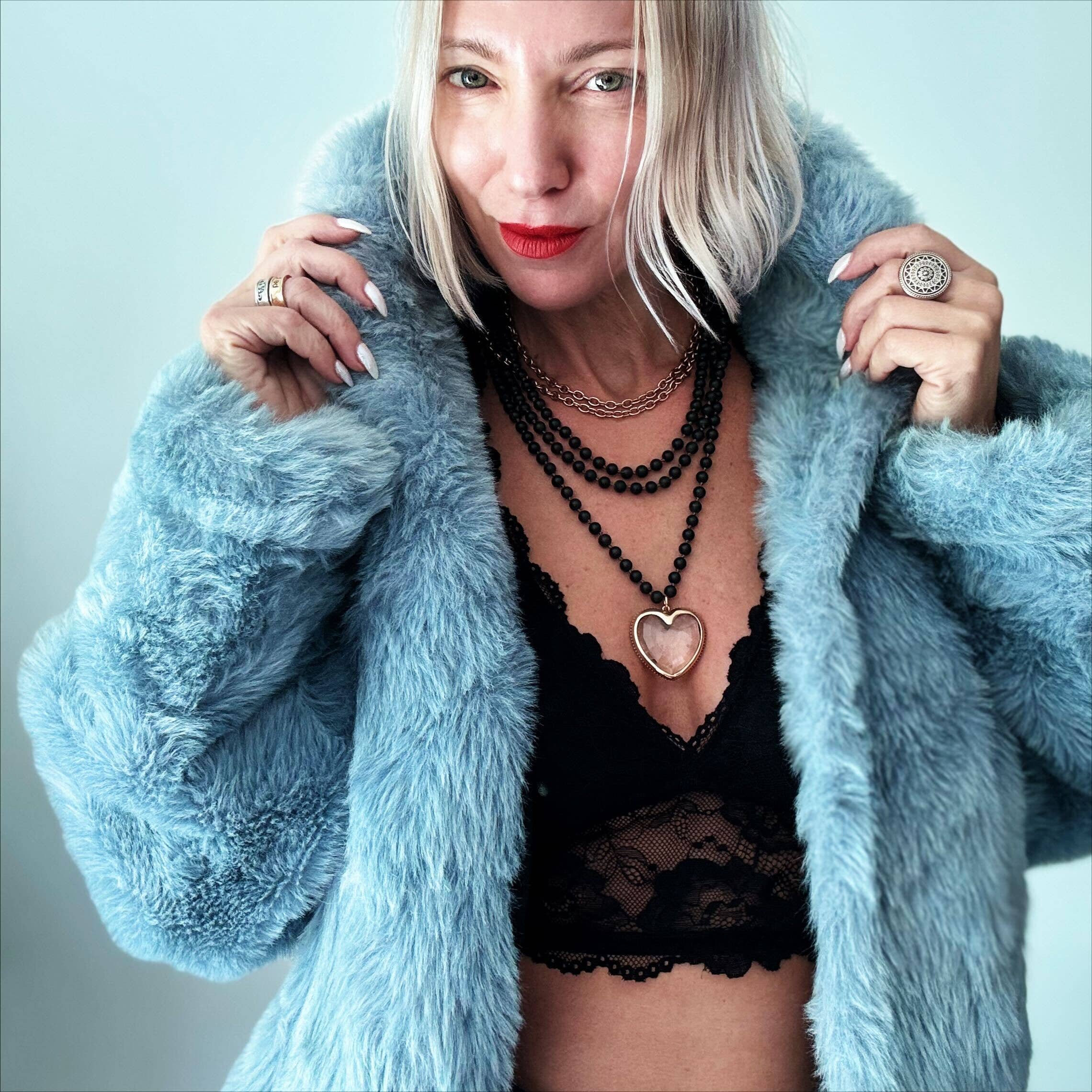 Katia Designs - Wholesale Kralen/parelketting - Kristallen Hart Lange Ketting Fusie Ketting2