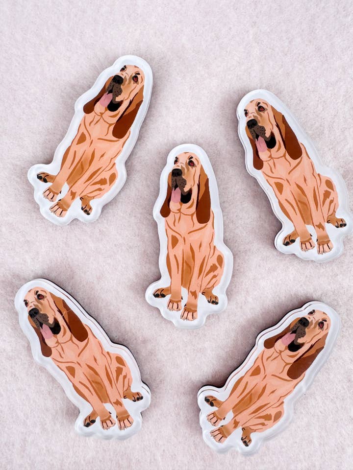 Bloodhound Magnet for wholesale by Our Cheery Corner