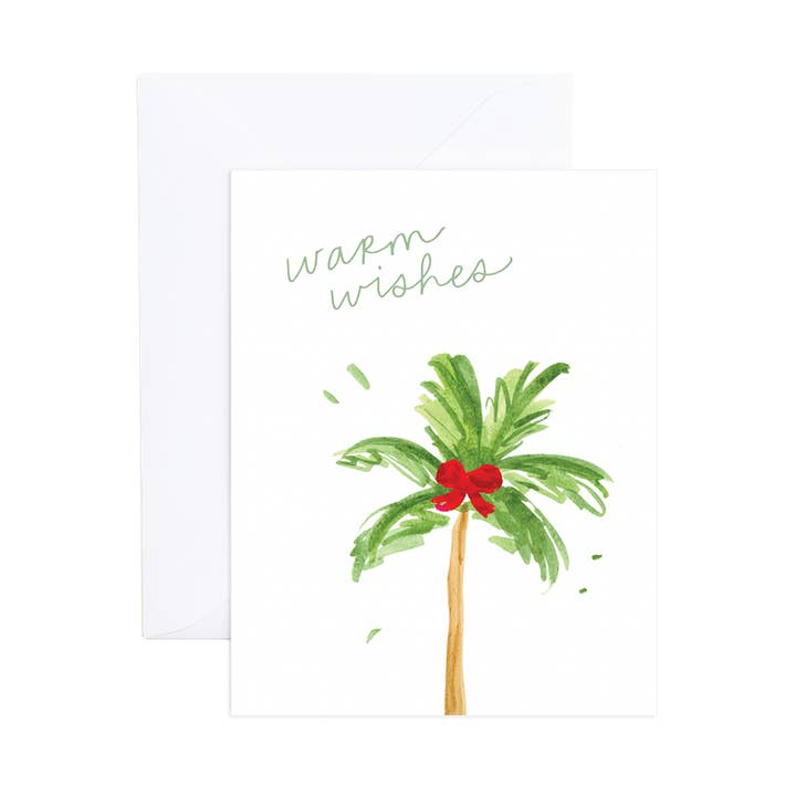 Landon Beach Christmas Greeting Card for wholesale by Evergreen Summer