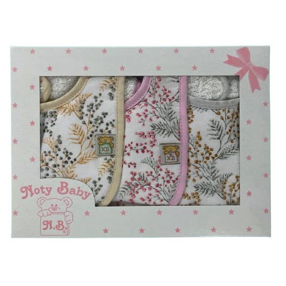Set van 3 baby slabbetjes 100% katoen voor wholesale door Noty Baby