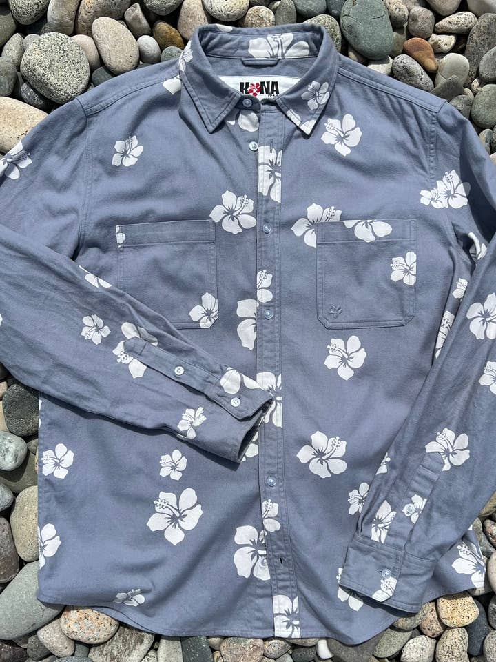Signature Sky Blue Flannel for wholesale by Kona Brand