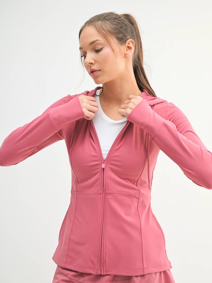 Mono B - Wholesale Athletic Jacket - Women's - Fit & Flare Running Zip-Up Jacket