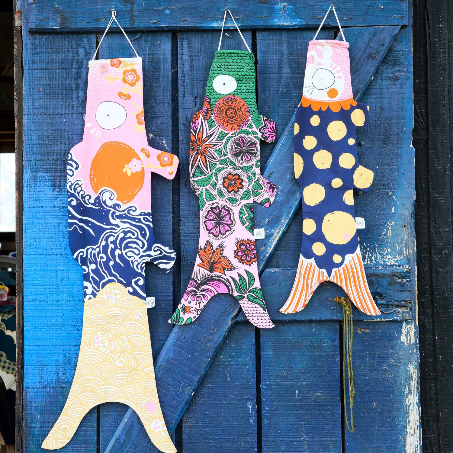 MADAME MO – Engroshandel 3D-vægkunst – Pink Blossom Koinobori - vægdekoration9