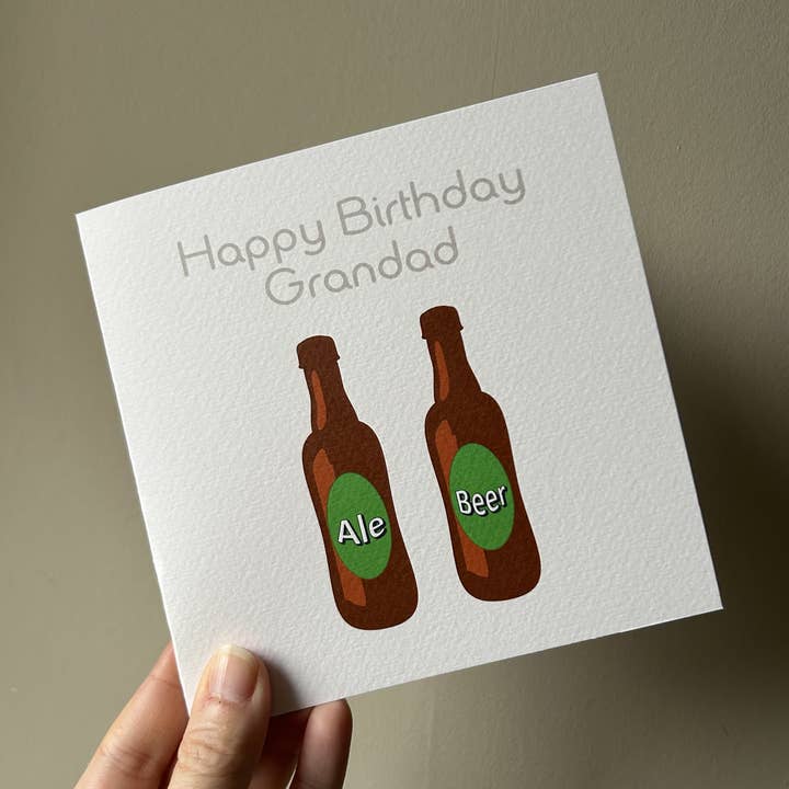 Happy Birthday Grandpa Card for wholesale by Popsy & Plum