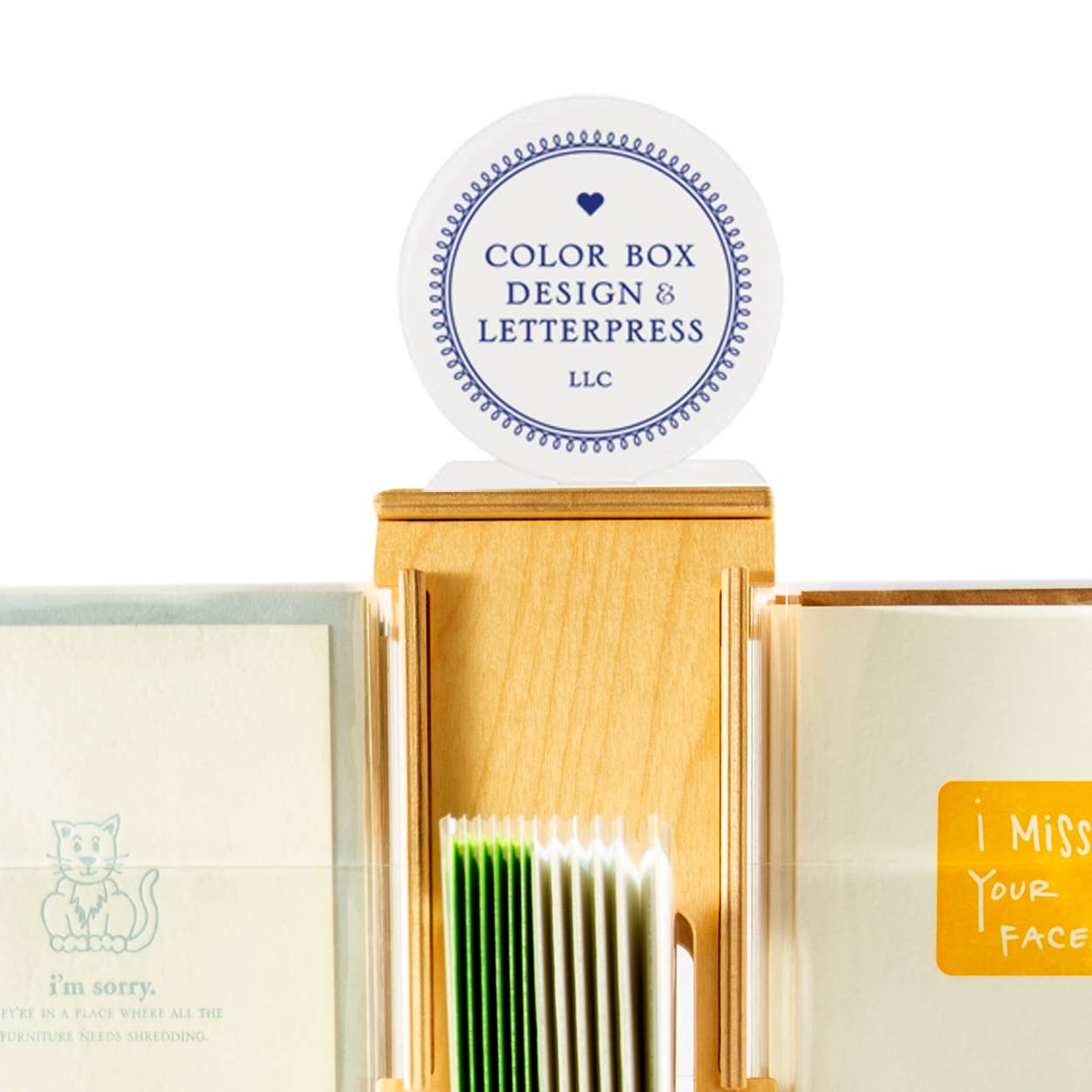 Color Box Design & Letterpress - Wholesale Retailer Display - Paper & Novelty - Floor Greeting Card Spinner Display for A2 size cards2