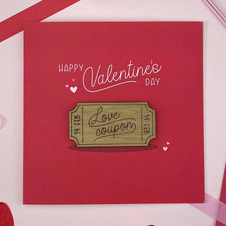Carte-Coupon de Saint-Valentin pour la vente par KDee Designs