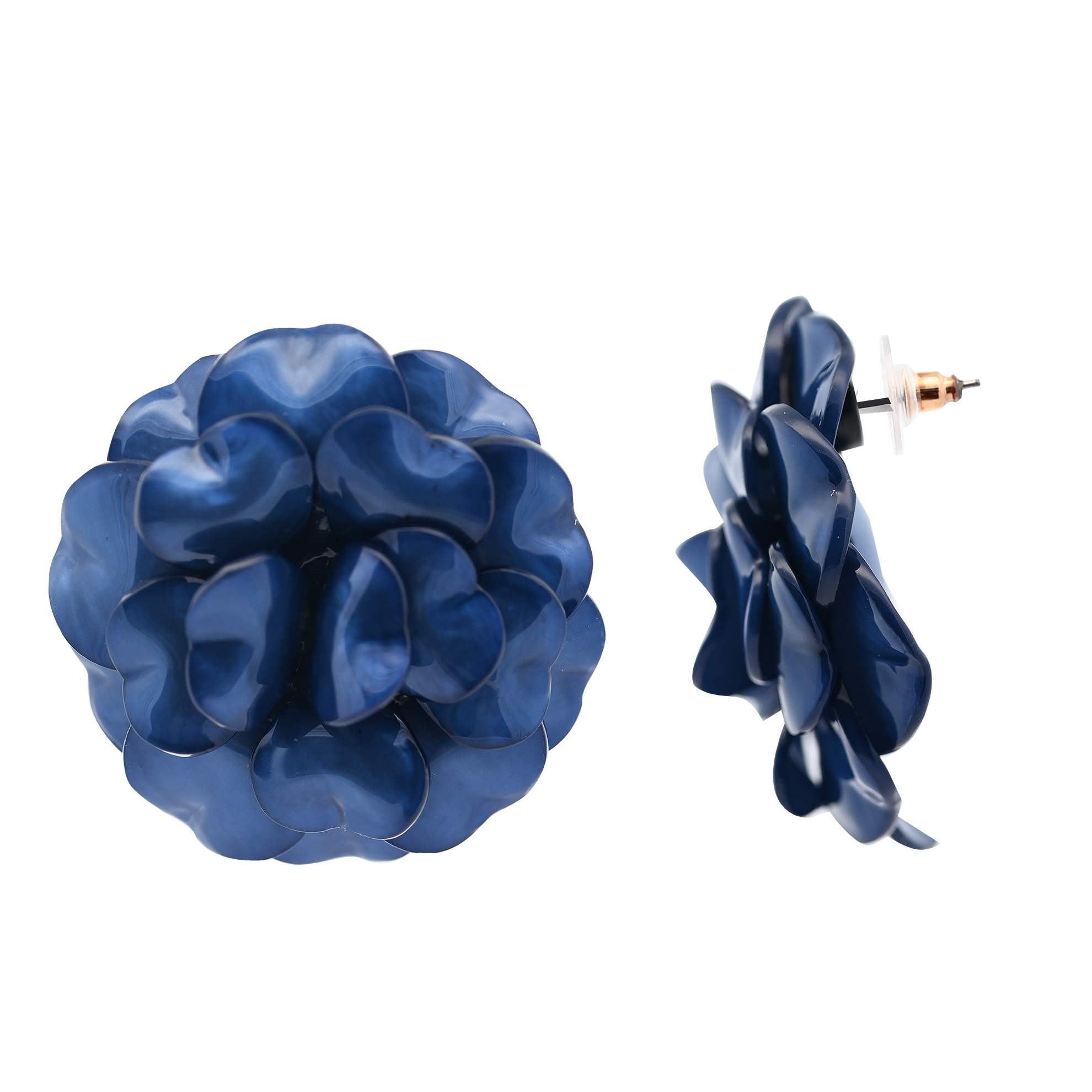 AMORINO SRL - Vente Clous d'oreille - Boucles d’oreilles fleur avec bouton - FT2464A3070