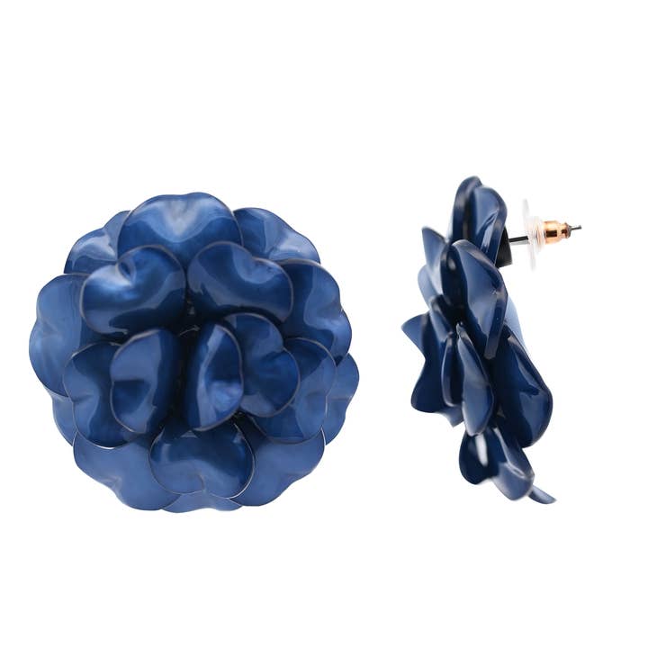 AMORINO SRL - Wholesale Stud/Post Earrings - FLOWER BUTTON EARRINGS - FT2464A307