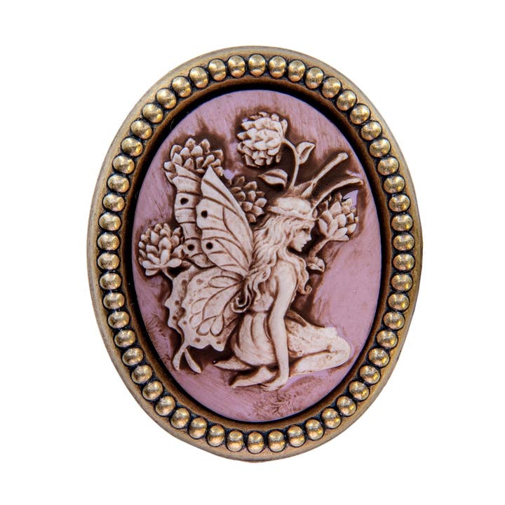 Cameo Corner: Alfinete de Camafeu Sussurro de Pétalas por atacado de NoMonet