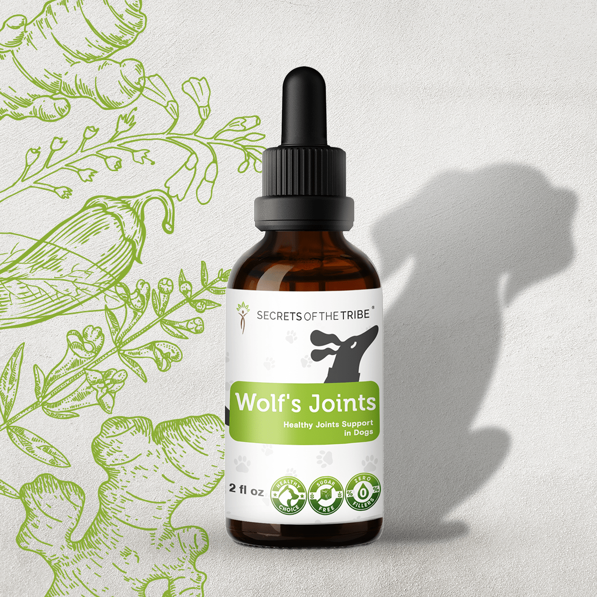 Secrets Of The Tribe - Wholesale Pet Supplement - Dog - Wolf's Joints. Healthy Joint Support in Dogs0