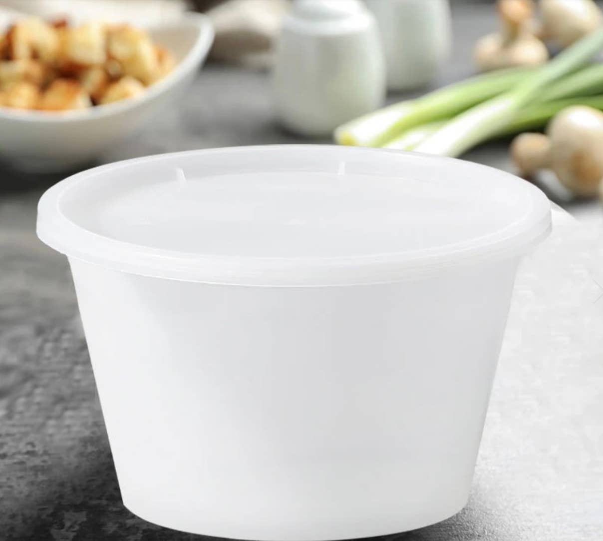 GW Restaurant Supplies – wholesale Food storage container – Restaurant Clear Food Soup Containers with lid 64oz, 120 Ct0