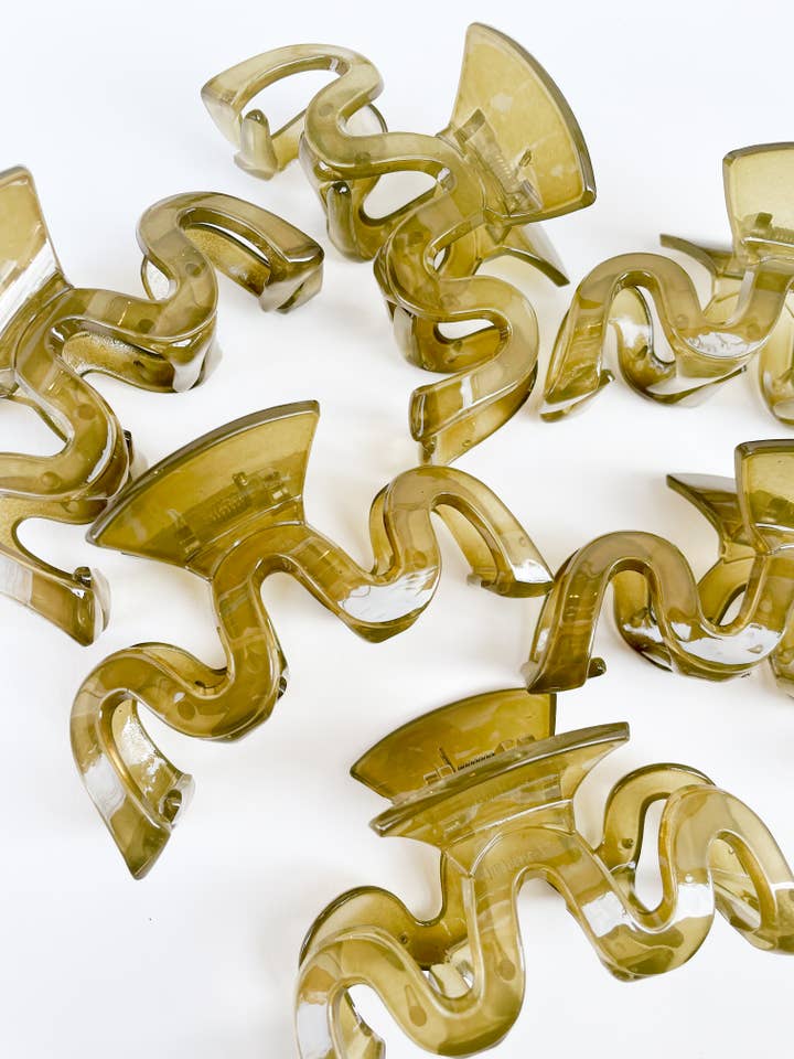 Clipe de garra de cabelo de musgo ondulado por atacado de Pip & Co.