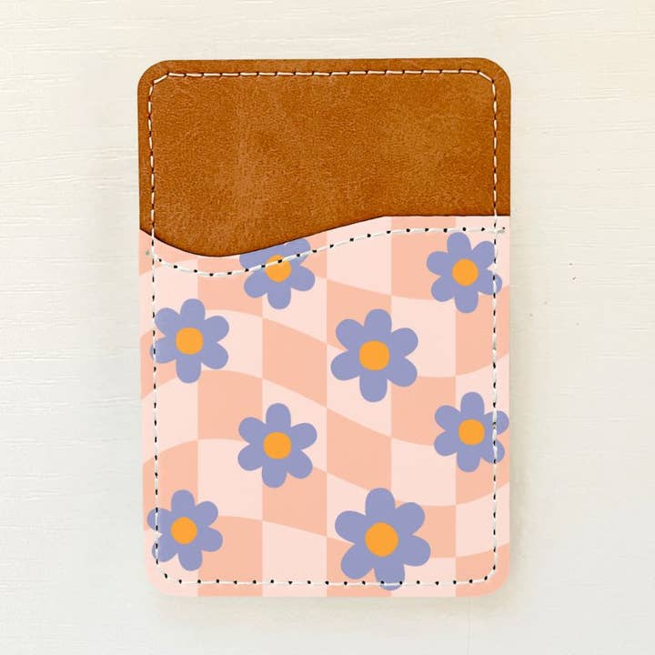Porte-cartes en cuir Retro Vibes (27 options) pour la vente par Olivia + Rose