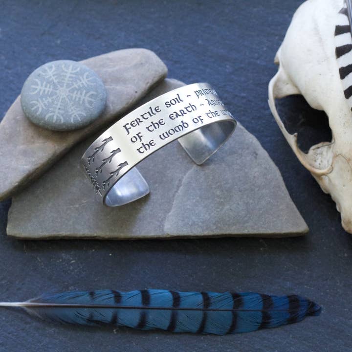 The Wicked Griffin - Venta al por mayor Pulseras tipo brazalete - Brazalete Celtic Nature con forma de ciervo y dios Cernunnos