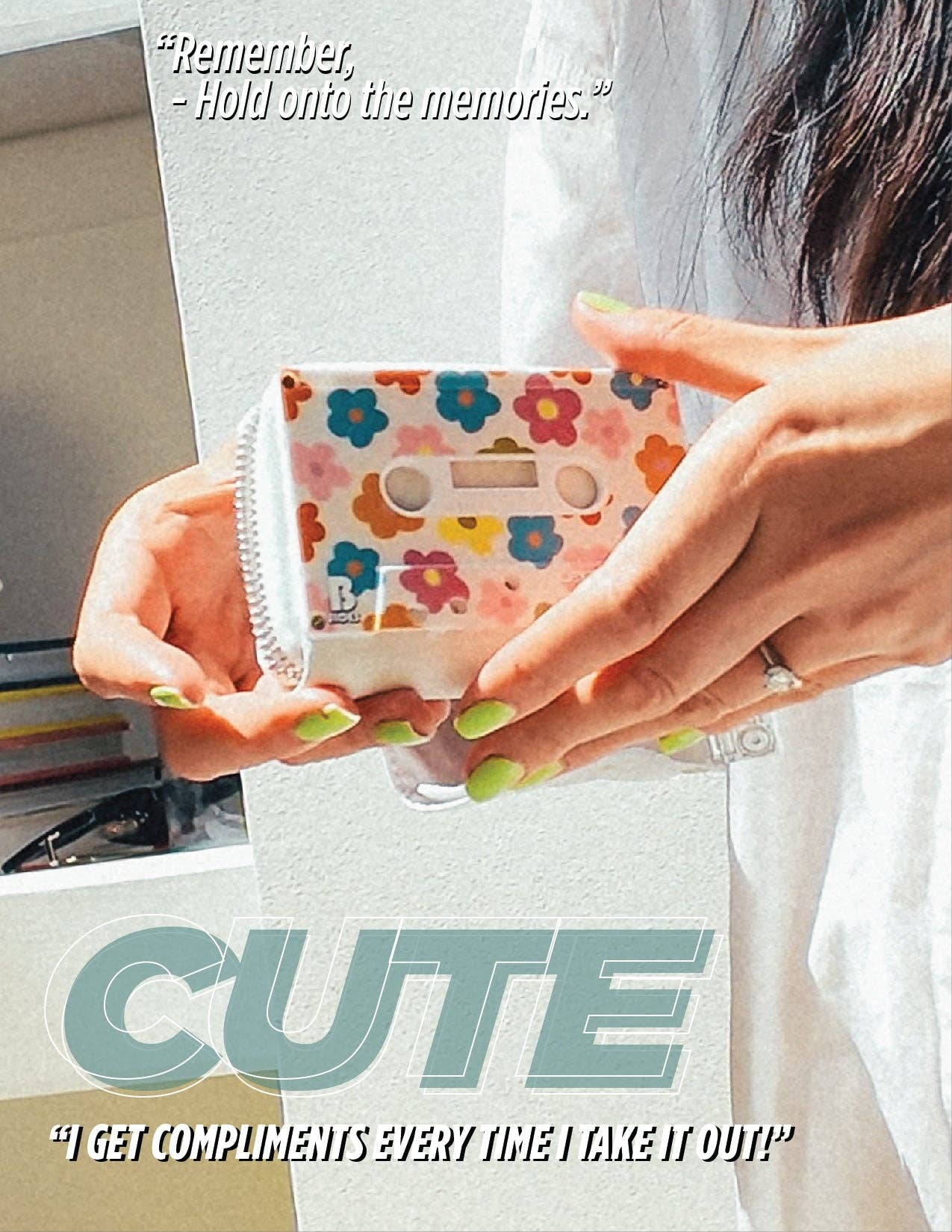 Fydelity – Engroshandel Tegnebog - Unisex – 70297: Kassettebåndspung | Begrænset Udgave | Multi-Poppy3