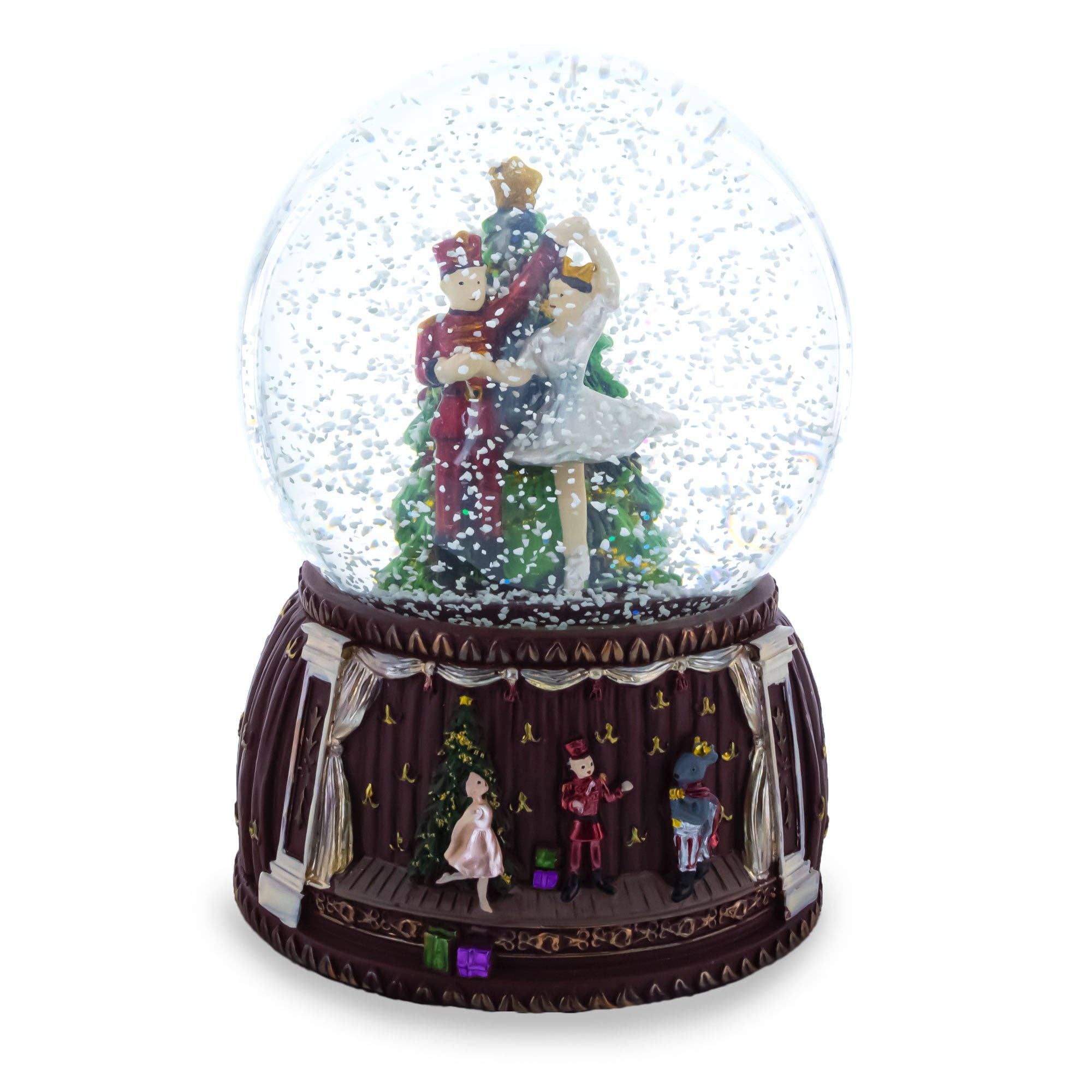 BestPysanky - Vendita all'ingrosso Palla di neve - Bambini e neonati - Palla di neve musicale danza Schiaccianoci con ballerina e albero di Natale2