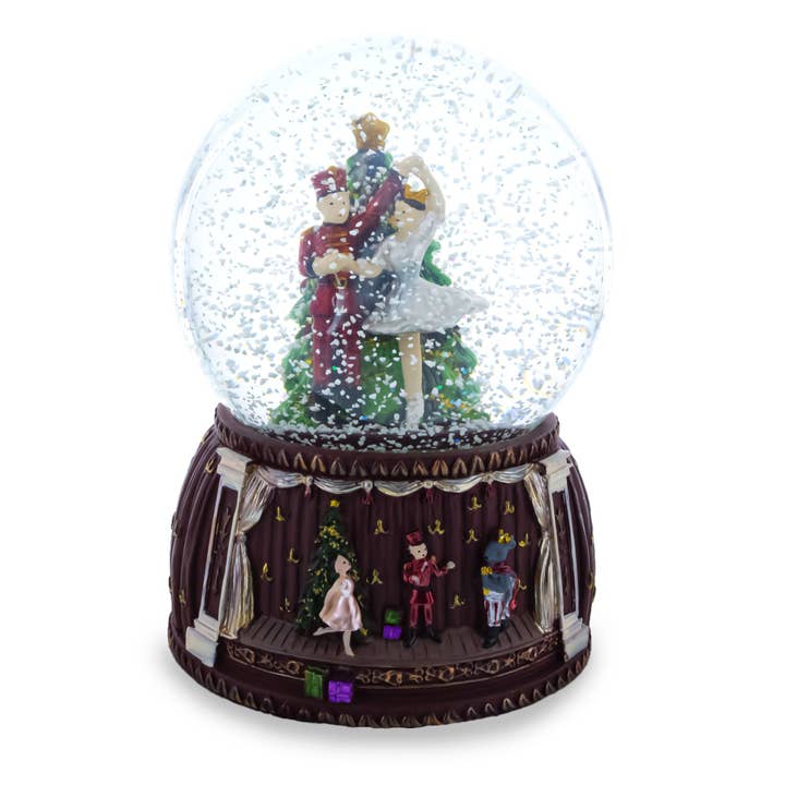 BestPysanky - Wholesale Snow Globe - Dancing Nutcracker and Ballerina Musical Water Snow Globe2