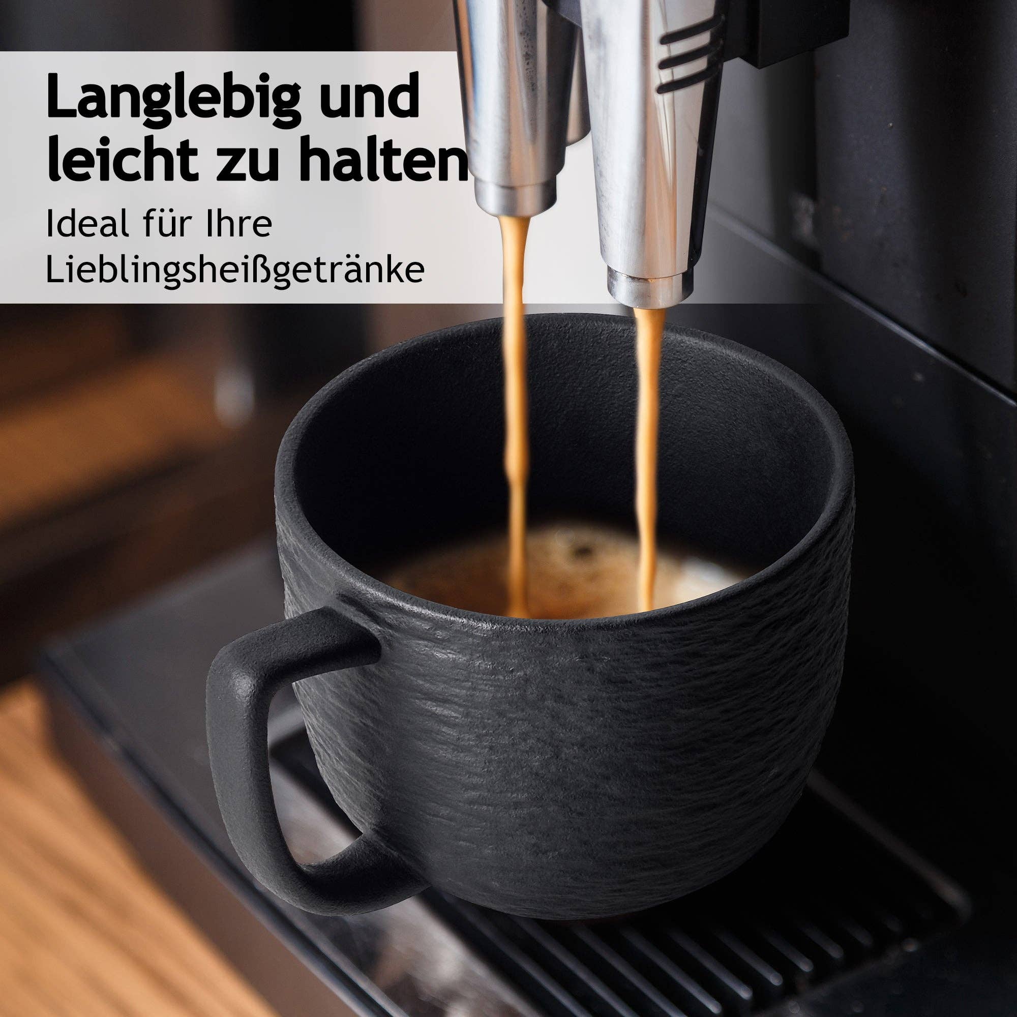 MIAMIO - Vente Tasse à café - Ensemble de 4 mugs à café Collection Oasis (450 ml chacun)6