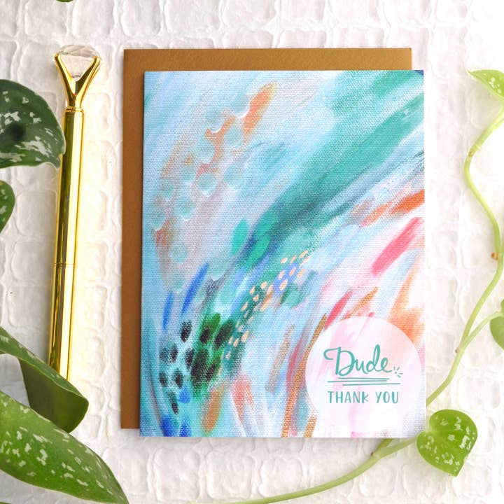 Cartão de agradecimento cara por atacado de Create Joy Project