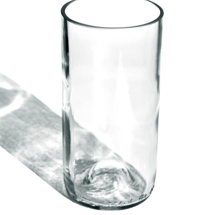 Ethical Global - Wholesale Drinking Glass/Cup - Plain Eco Drinking Glasses Upcycled 2 Pack - 12 /16 Oz.5