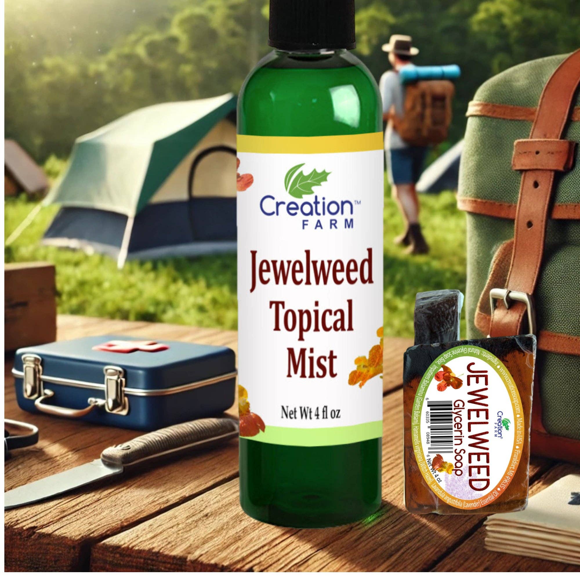 Creation Farm Inc - Wholesale Insect Repellent - Jewelweed Topical Mist 4 Oz Soothes Poison Ivy And Poison Oak Bee Stings Sumac And Oak With Aloe Vera Extract7