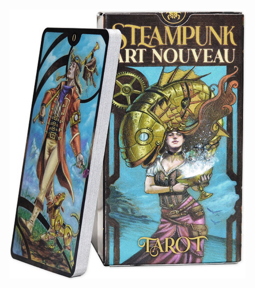 Square Deal Recordings & Supplies - Wholesale Tarot Cards - Tarot Card Deck - Steampunk Art Nouveau, Design By L. Strati1