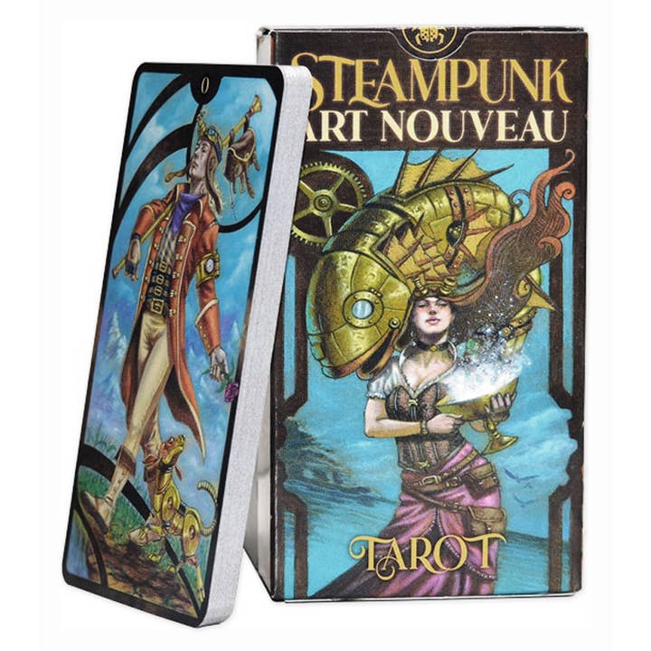 Square Deal Recordings & Supplies - Wholesale Tarot Cards - Tarot Card Deck - Steampunk Art Nouveau, Design By L. Strati1